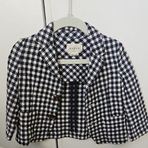 Kids Gucci Checkered Blazer